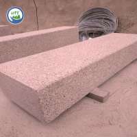 red granite landscape border stone