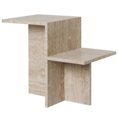 Australia falling design custom travertine side table travertine marble furniture