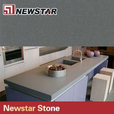 Concrete grey quartz materials kitchen countertop