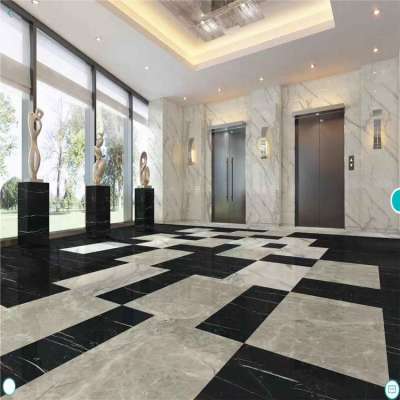 hexagon nero black gold marble tile from turkey for hotel lobby corridor hall interior floor